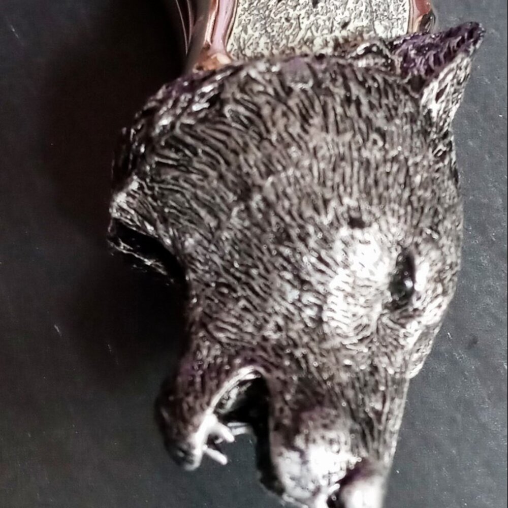 Stunning "The Timber Wolf" Collectors folding Knife by the Franklin Mint - Picture 6 of 12
